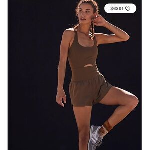 free people runsie workout romper